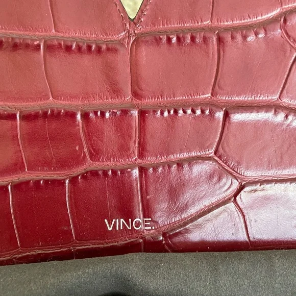 Vince embossed croc clutch - Picture 3 of 5